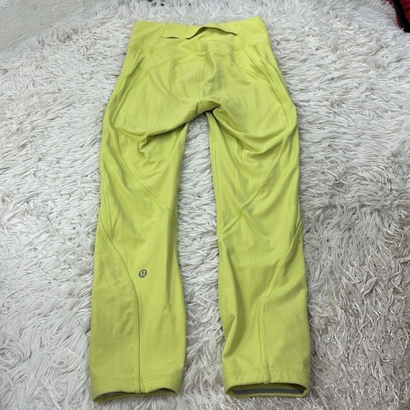 Lululemon Time To Sweat Crop 23" Lemon Vibe - Picture 6 of 6